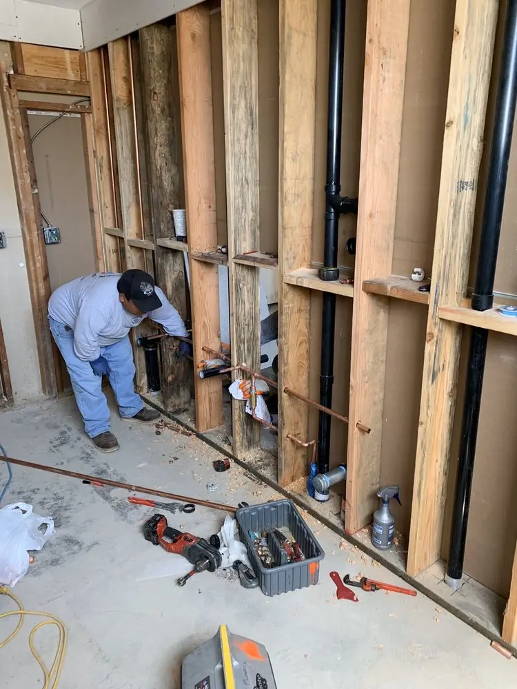 Commercial rough-in plumbing for Gas Line Repair in Wollaston